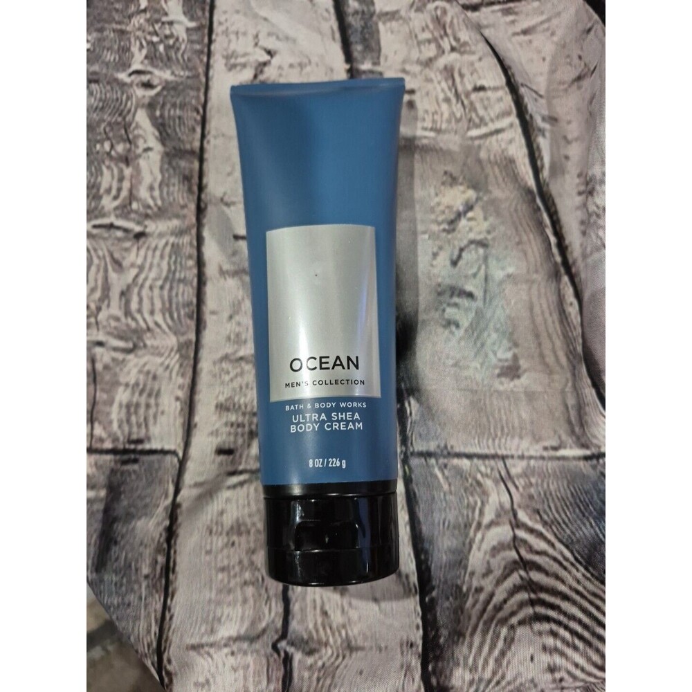 New Bath & Body Works MEN's Collection OCEAN Body Cream Lotion Moisturizer 8oz